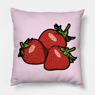 Strawberry Graphic Tee | Strawberry Lover T-shirt | Strawberry Lover Gift | Food Art Graphic Tee | Fruit T-shirt | Funny Graphic Tee T-shirt Gift Pillow