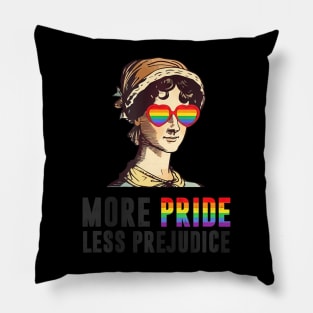 More Pride Less Prejudice Lgbt Gay Proud Ally Pride Month Pillow