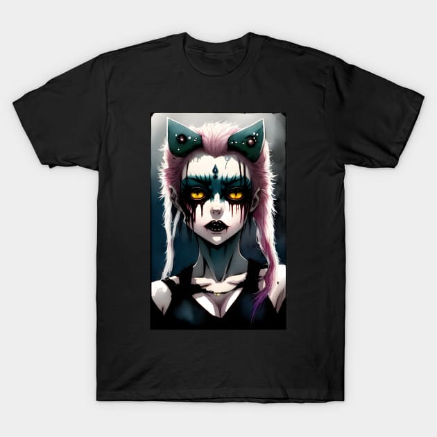 sticker #another #anime #horror #blood #animegirl - T Shirt Roblox