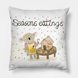 seasons eatings koala Pillow