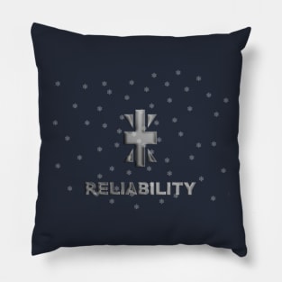 Crest of Reliability Christmas Pillow