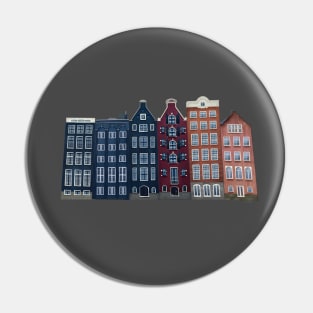 amsterdam houses netherlands skyline Pin