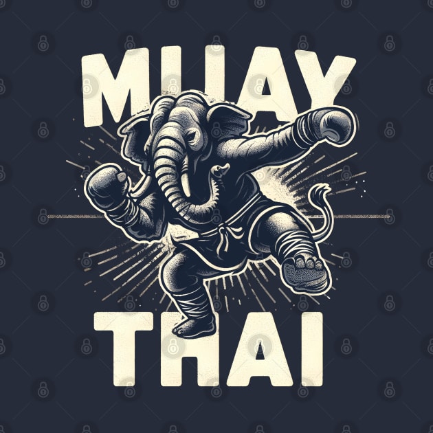 Muay Thai Elephant Fighting MMA Kick Boxing Martial Arts by Nature Exposure