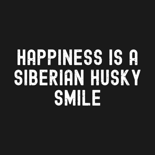 Happiness is a Siberian Husky Smile by trendynoize