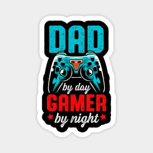 Dad Day Gamer Night Father Papa Controller Magnet
