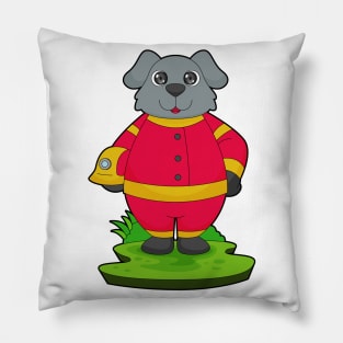 Dog Firefighter Fire department Pillow