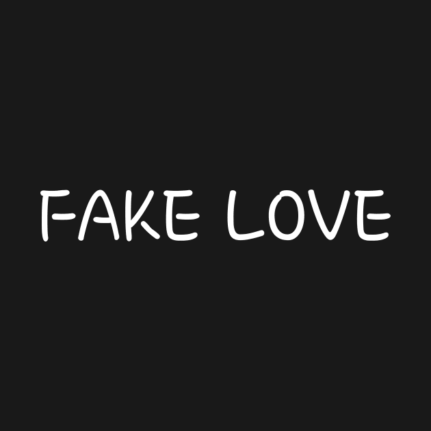 FAKE LOVE - K-POP BTS Merch by Bystanders