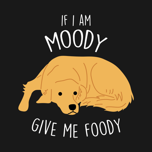 Golden Retriever Dog Moody Foody by Psitta