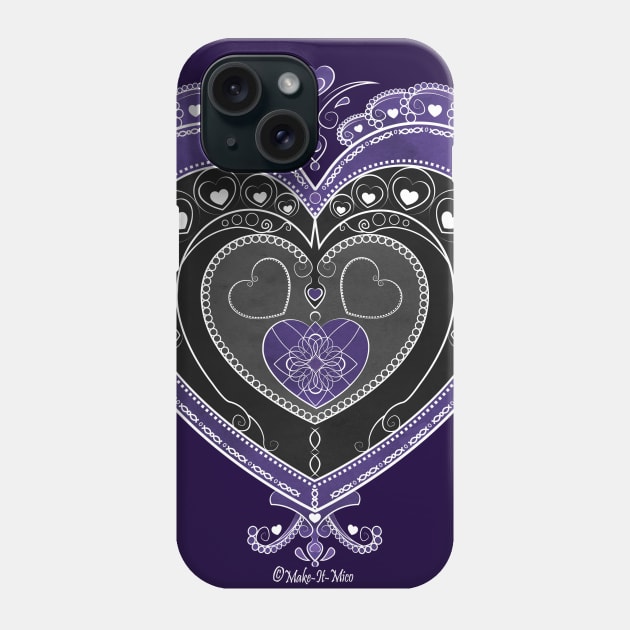 Delicate Ace of Hearts Phone Case by Make-It-Mico