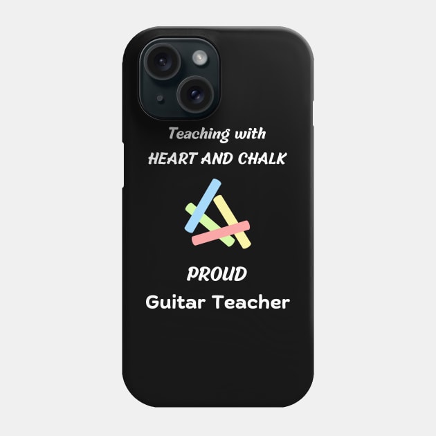 guitar teacher gift - guitar instructor electric guitar / acoustic guitar teachers design Phone Case by vaporgraphic