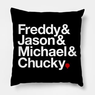 Horror Helvetica Pillow