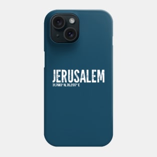 Jerusalem Coordinates Phone Case