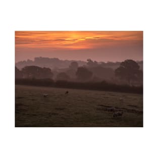 English Countryside Sunrise T-Shirt