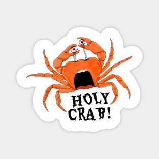 HOLY CRAB with eyes holding in hands Magnet