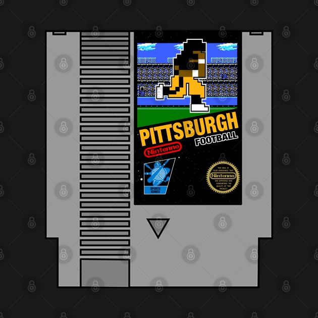 Pittsburgh Football 8 bit cartridge design by MulletHappens