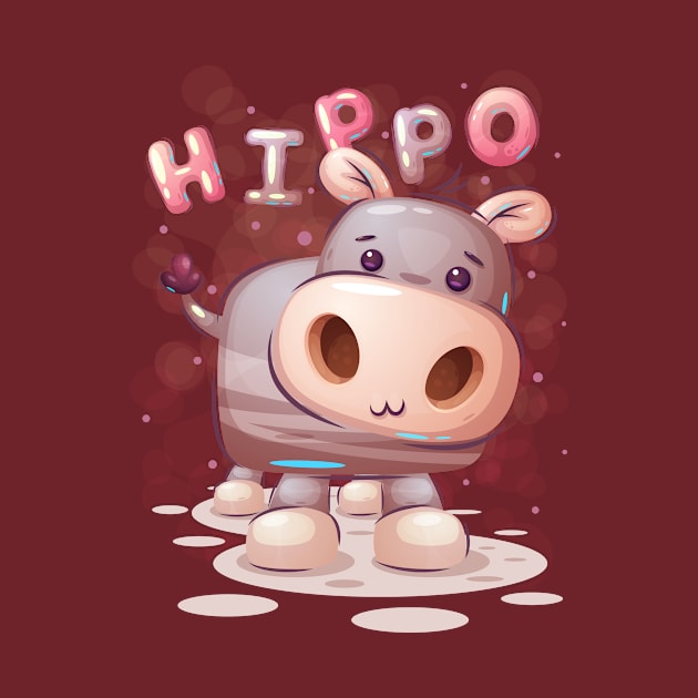 Sweet Baby Hippopotamus by KOTOdesign