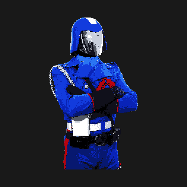 8-Bit Cobra Commander by BigOrangeShirtShop