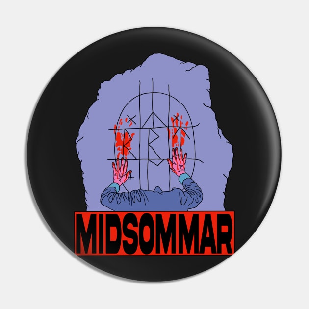 "Midsommar" Blood Rock Pin by motelgemini