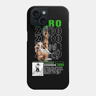 roronoa zoro quote one piece manga Phone Case