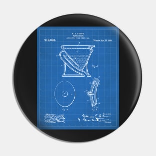 Toilet Patent - Bathroom Art - Blueprint Pin