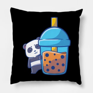 Kawaii Cute Anime Panda Otaku Japanese Bubble Boba Tea Gifts Pillow