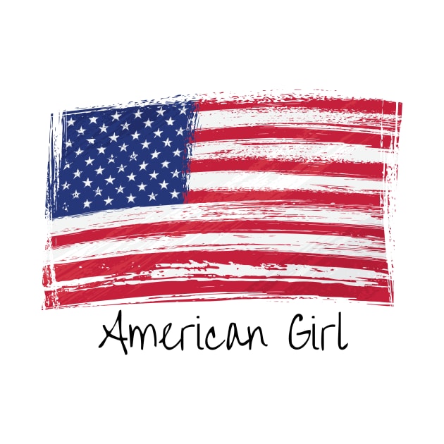 American girl 4th of july independence day by Ashden