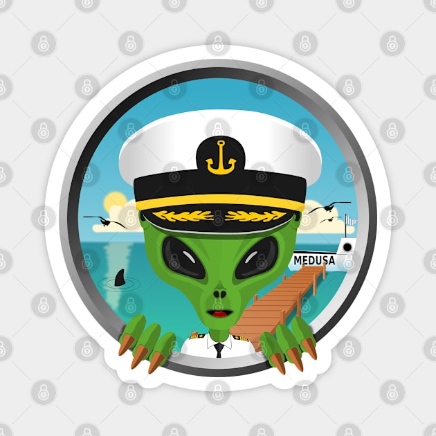 Alien sailor Magnet by PedroVale