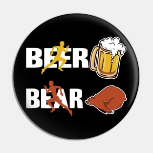 Beer Bear Funny Gift Booze Birthday Alcohol Drinking Party Pin