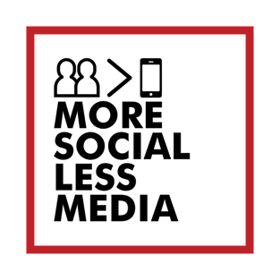 More Social Less Media by Dallas Hartwig T-Shirt