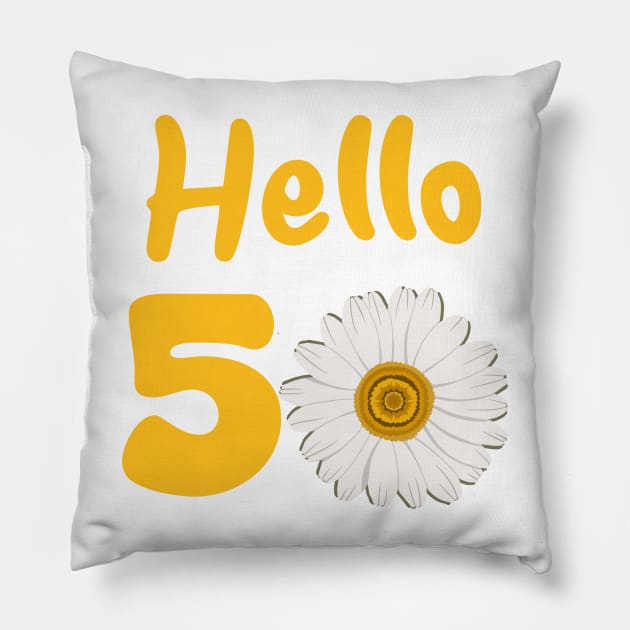 50th Birthday Pillow by Hsbetweenus