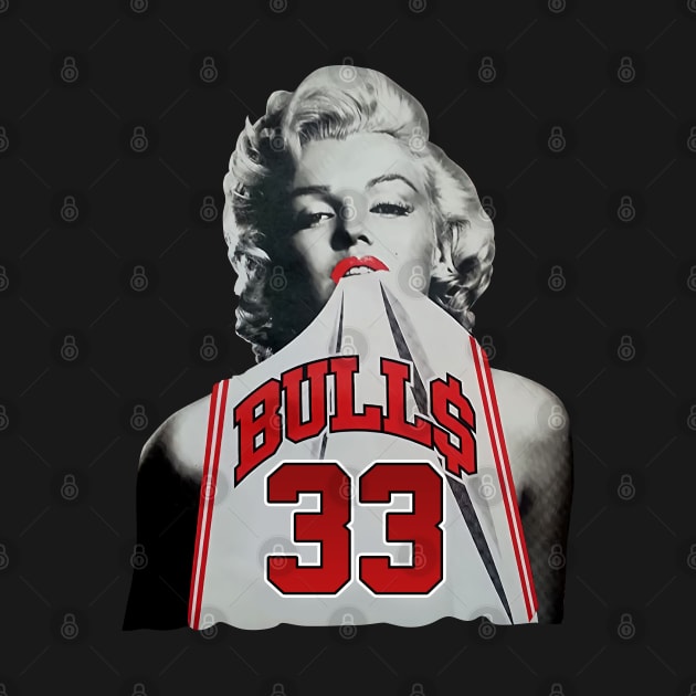 Marilyn Monroe Chicago Scottie Pippen white by botokgetuk