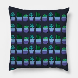 Assorted Potted Plants Pattern Pillow