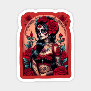 Catrina de Rosas Magnet