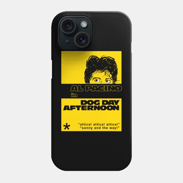 dog day afternoon al pacino pop art Phone Case by Genetics art