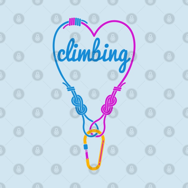 Rock climbing rope love to climb by mailboxdisco