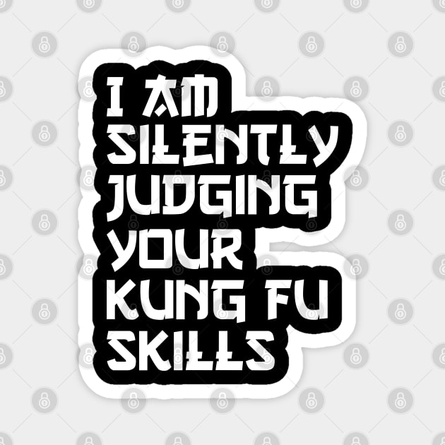 i am silently judging your kung fu skill Magnet by Jabinga