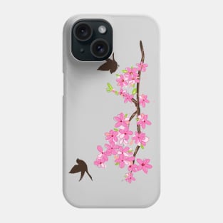 Sakura Blossom Birds Phone Case