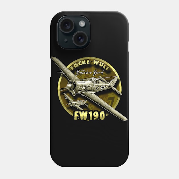 Focke-Wulf Flugzeugbau Fw 190 WW2 German Fighter Aircraft Phone Case by aeroloversclothing