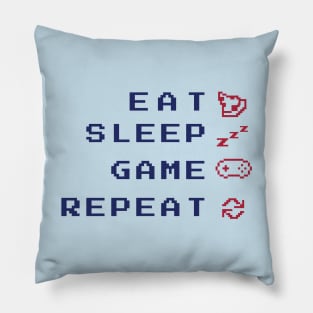 Gamer Eat Sleep Game Repeat Pillow