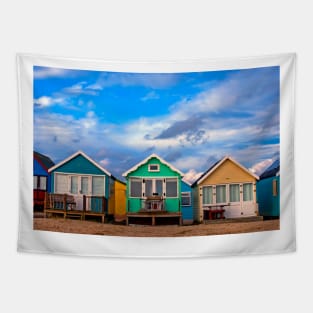 Beach Huts Hengistbury Head Bournemouth Dorset UK Tapestry