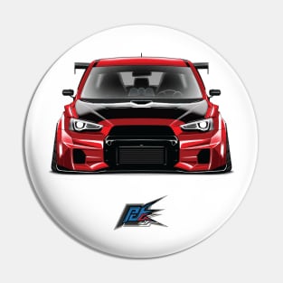 varis mitsubishi evox red Pin