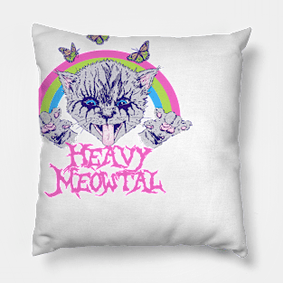 Heavy Meowtal Pillow