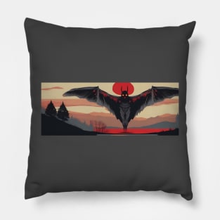 Mothman in the Mountains Pillow