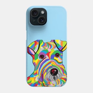 Colorful Wire Hair Fox Terrier Phone Case