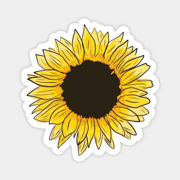 sunflower Magnet by ubercuties