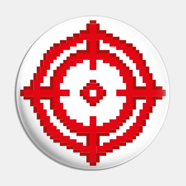 Pixel target Pin by Poulpimousse