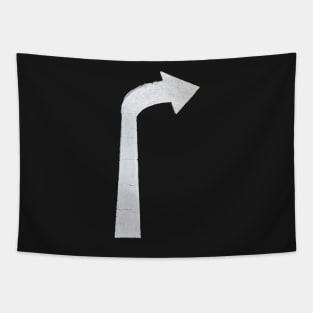 Turn Right Arrow Alone Tapestry