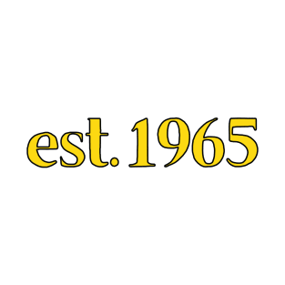 Est. 1965 Cartoonish Retro Birthday T-Shirt