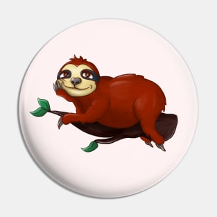 Funny Sloth Laziness Chill Pin