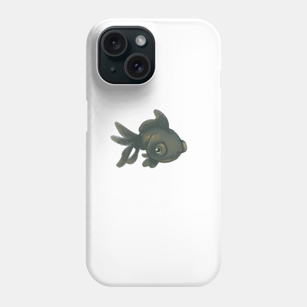 Black Moor Goldfish - cute pop eye goldfish Phone Case by sheehanstudios